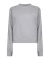 Prada Long Sleeve Sweatshirt In Gray