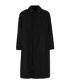 Prada Black Re-nylon Trench Coat In Black