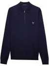 Prada Polo-neck Sweater In Blau
