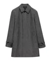 Prada Long-sleeved Button-up Coat In Black