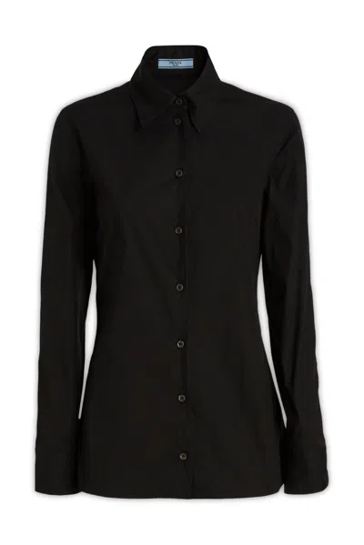 PRADA PRADA LONG-SLEEVED BUTTON-UP SHIRT