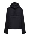 Prada Long-sleeved Cashmere Windbreaker In Navy Blue