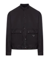 Prada Long-sleeved Casual Jacket In Black