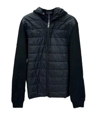 Prada Long-sleeved Casual Jacket In Black