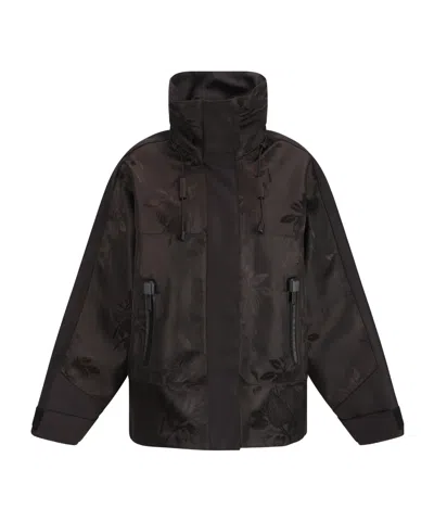 Prada Long-sleeved Casual Jacket In Black