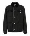 Prada Long-sleeved Casual Jacket In Black