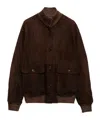 Prada Long-sleeved Casual Jacket In Brown