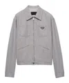Prada Denim Jacket In Gray