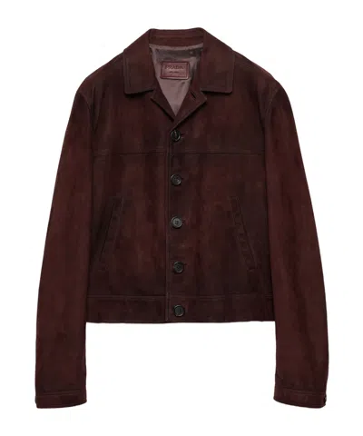 Prada Long-sleeved Casual Jacket In Red