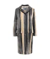 Prada Long-sleeved Coat In Multi