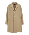 Prada Men Single-breasted Coat In Nude