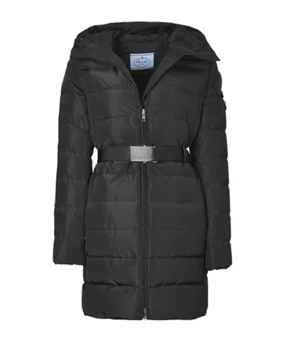 Prada Long-sleeved Cotton Clothes In Black