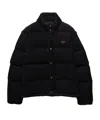 Prada Long-sleeved Cotton Jacket In Black