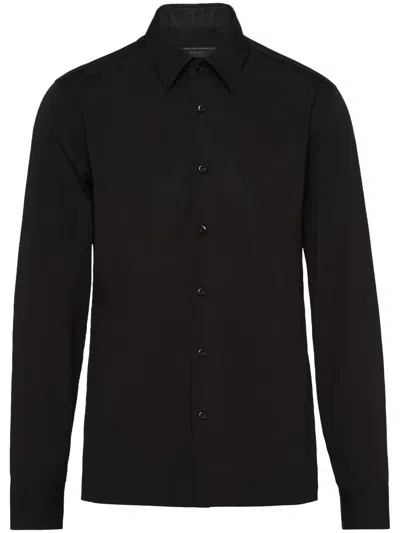 PRADA LONG-SLEEVED COTTON SHIRT
