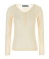 Prada Women's Skin Cashmere Blend Sweater In Neutral Color