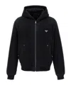 Prada Denim Jacket In Black