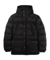 Prada Long-sleeved Down Jacket In Black