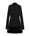 Prada Abito In Jersey Nero Donna In Black