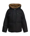 Prada Long-sleeved Hooded Cotton Coat