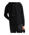 Prada Black Cotton Blend Sweatshirt In Black