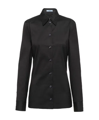 PRADA LONG-SLEEVED LAPEL SHIRT