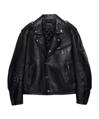 PRADA LEATHER BIKER JACKET