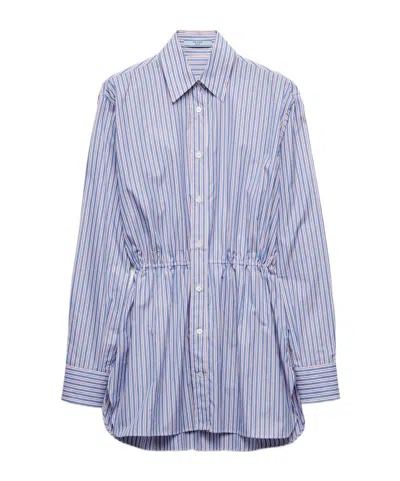 PRADA STRIPED POPLIN SHIRT