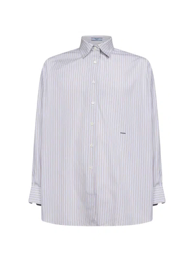Prada Long-sleeved Shirt In Neutral