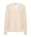 Prada Long-sleeved Shirt In Nude