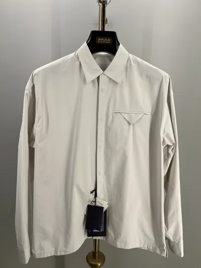 Prada Long-sleeved Shirt In White