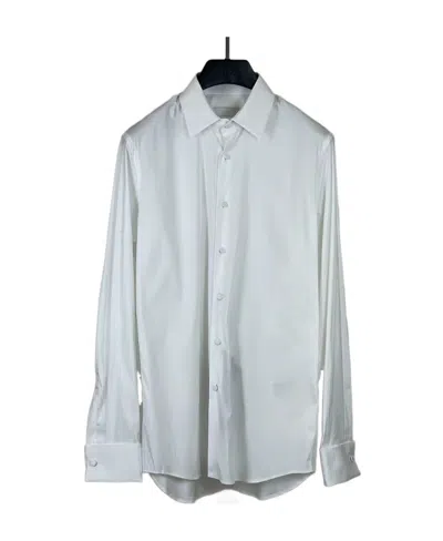 Prada Long-sleeved Shirt In White