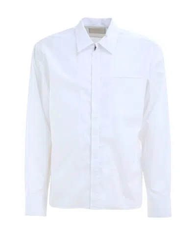 Prada Long-sleeved Shirt In White