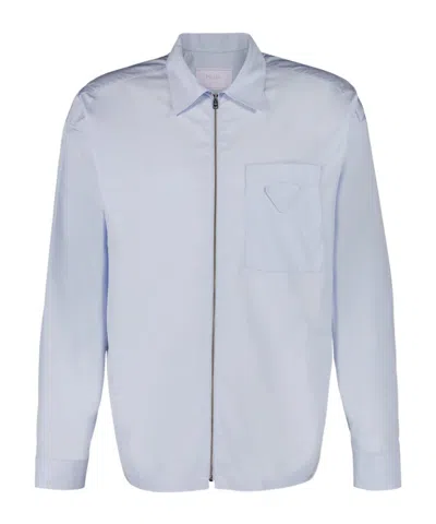 Prada Long-sleeved Shirt In White