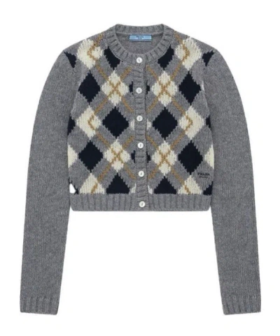 Prada Long-sleeved Sweater In Black