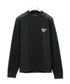 Prada Long-sleeved Sweater In Black