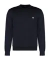 Prada Long-sleeved Sweater In Blue