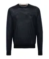 Prada Long-sleeved Sweater In Blue