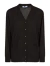 Prada Long-sleeved Sweater In Brown