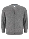 Prada Long-sleeved Sweater In Gray