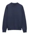 Prada Re-cashmere Crew-neck Sweater In Blue