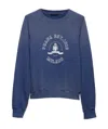Prada Sweatshirt Aus Baumwollfleece In Navy Blue