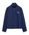 Prada Long-sleeved Zipper Casual Jacket In Baltic Sea Blue