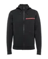 Prada Long-sleeved Zipper Casual Jacket In Black