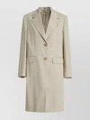 Prada Longline Notch Lapel Flap Pockets Coat