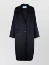 Prada Longline Notched Lapels Front Pockets Coat