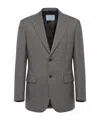 Prada Long-sleeve Blazer In Gray