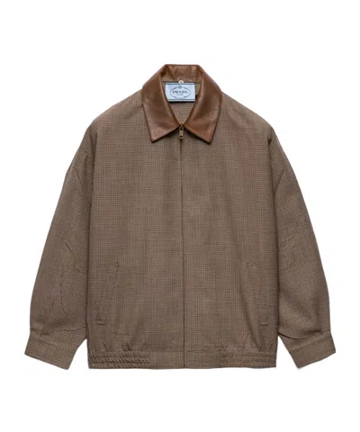 Prada Long-sleeved Casual Jacket In Multi
