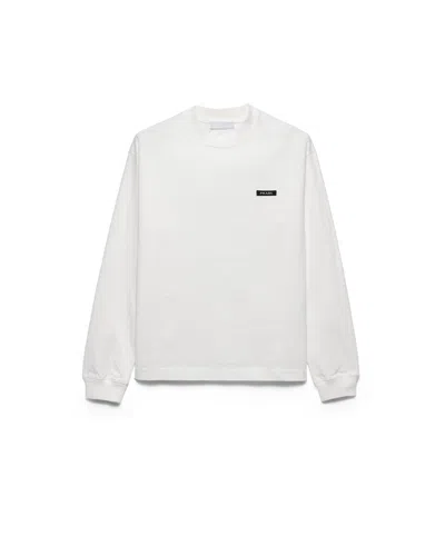 PRADA LONG-SLEEVED COTTON T-SHIRT