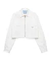 Prada Chino Blouson Jacket In White