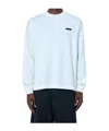 Prada Long-sleeved Cotton T-shirt In White